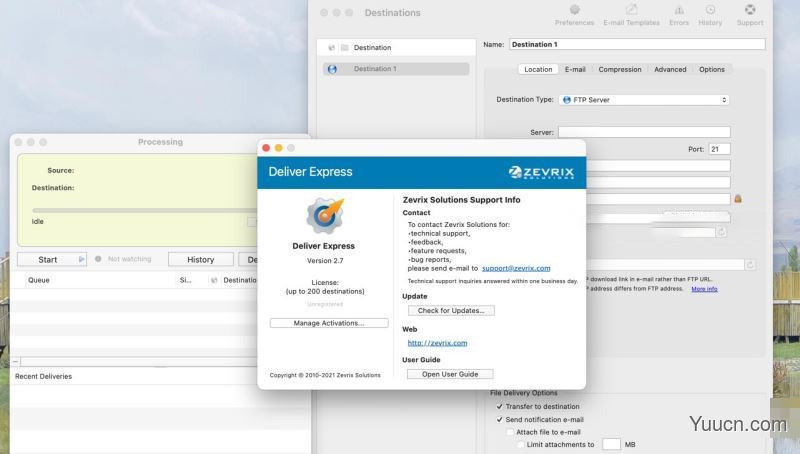 DeliverExpress(带有电子邮件功能的FTP传输软件) for Mac v2.7 直装破解版