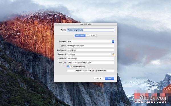 Yummy FTP Alias for Mac(ftp上传工具) V2.2.13 苹果电脑版