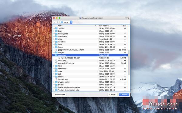 Yummy FTP Alias for Mac(ftp上传工具) V2.2.13 苹果电脑版