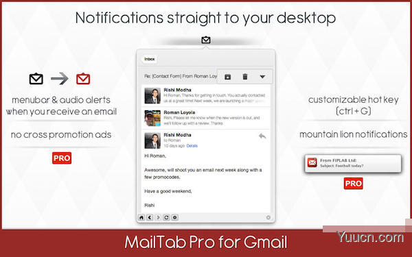 MailTab Pro For Gmail for Mac V7.1 苹果电脑版