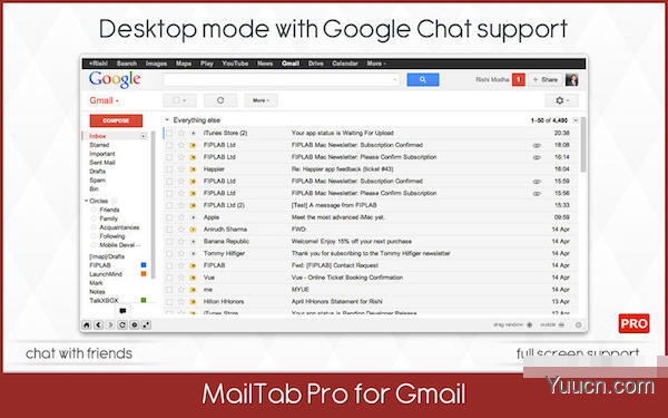 MailTab Pro For Gmail for Mac V7.1 苹果电脑版