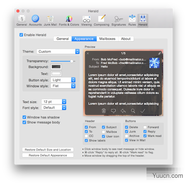 Herald for Mac(邮件通知插件) V5.0.1 苹果电脑版