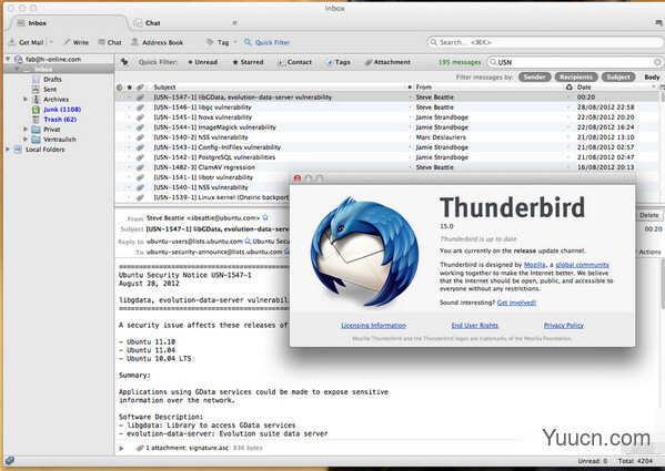 雷鸟邮件客户端Mozilla Thunderbird for Mac V91.2.0 苹果电脑版