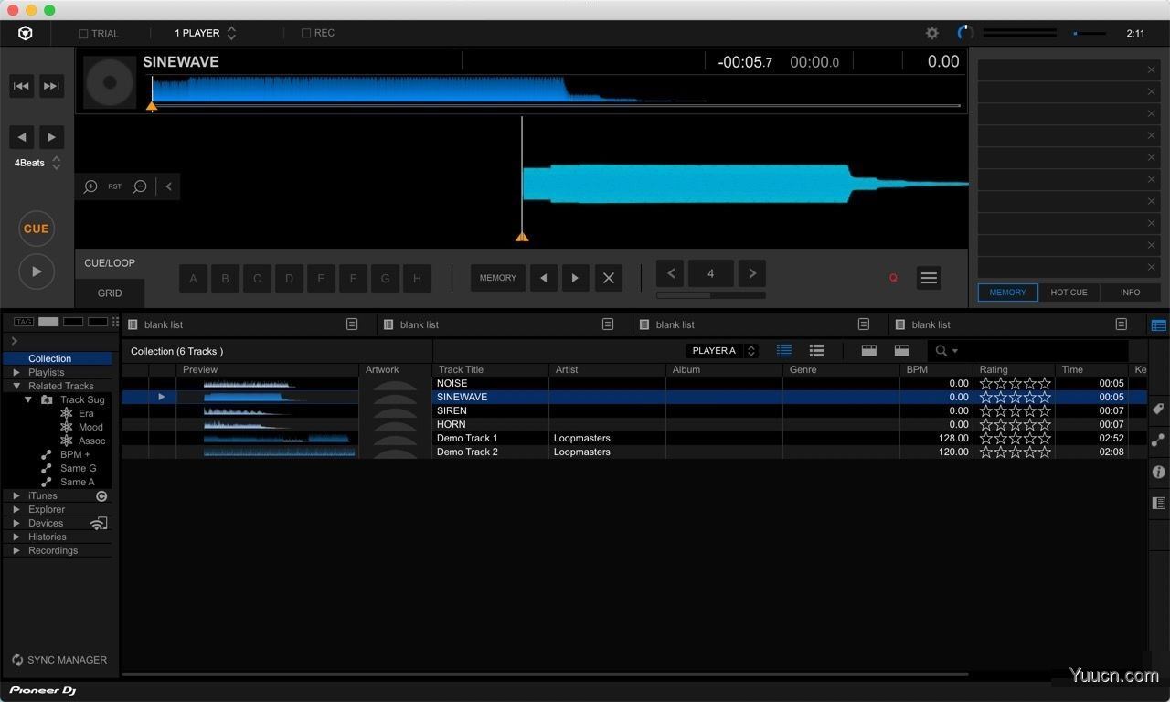 DJ控制台软件Pioneer DJ rekordbox Premium for Mac v5.8.6.0004 中文直装激活版