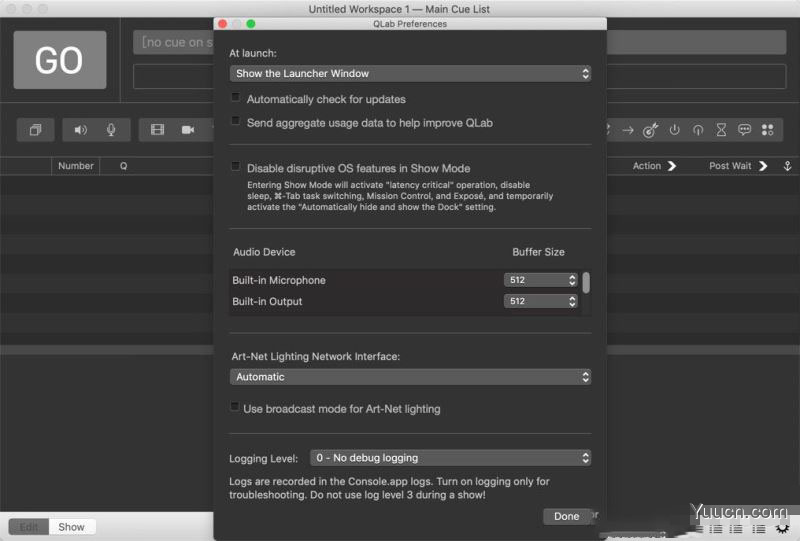 现场舞台灯光视频控制器 QLab Pro for Mac v4.6.10 直装破解版