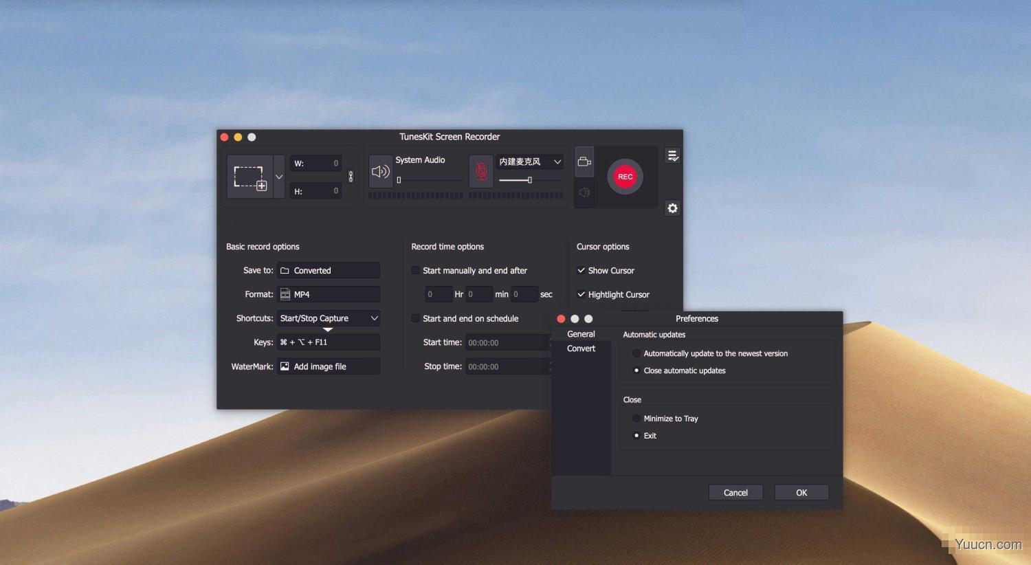 音视频录音机工具TunesKit Screen Recorder for Mac v1.1.0 苹果激活版(附激活码)