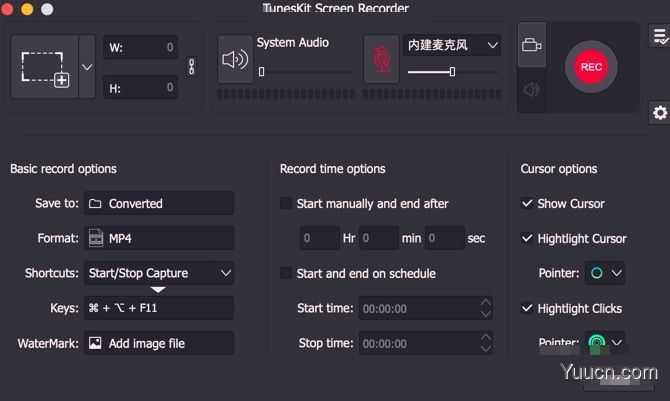 音视频录音机工具TunesKit Screen Recorder for Mac v1.1.0 苹果激活版(附激活码)