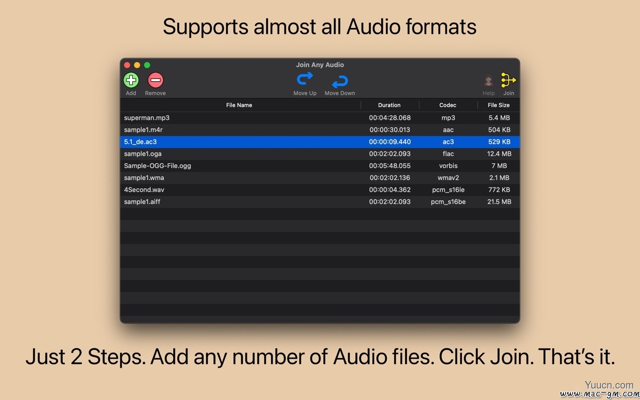 MP3音乐合成器 Join Any Audio for Mac v2.1 苹果电脑破解版