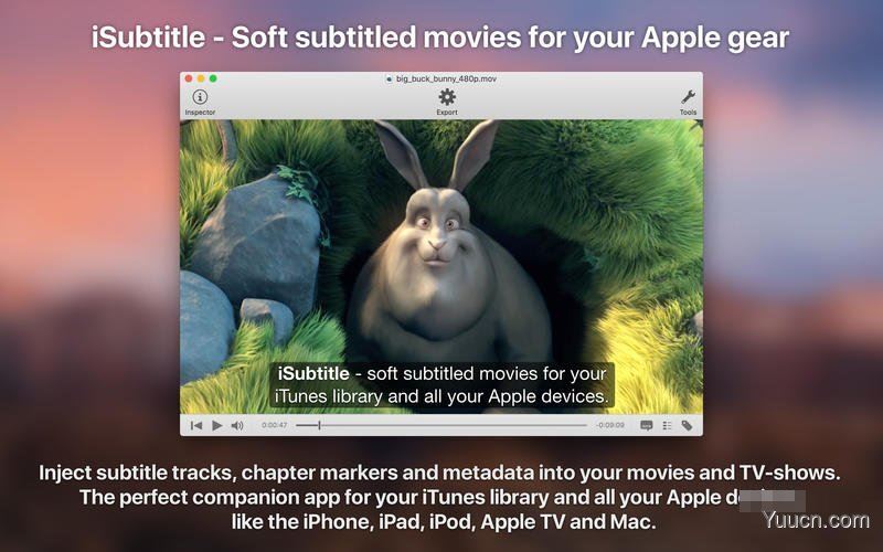 iSubtitle(视频字幕自动生成软件) for Mac v3.4 一键安装中文破解版