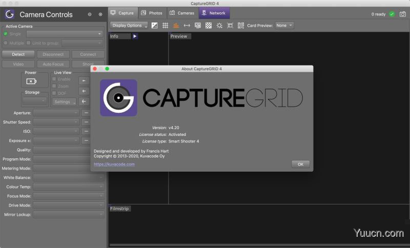 CaptureGRID(佳能尼康索尼摄像机控制软件) for Mac v4.20 一键直装破解版