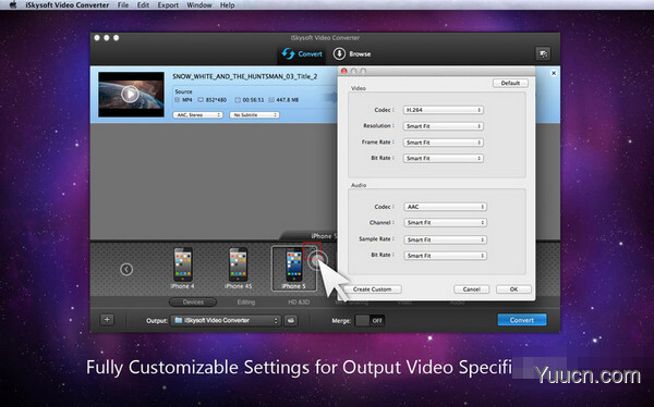 高清视频转换器 iSkysoft Video Converter Mac 中文直装特别版 v11.6.6.2