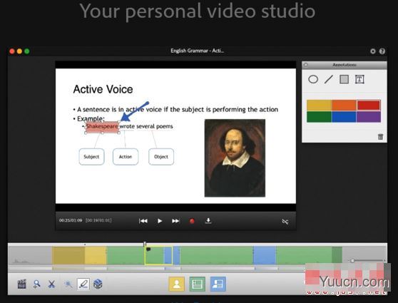 Adobe Presenter Video Express for Mac(多媒体视频处理工具)) v11.0 官网苹果电脑版