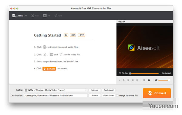 Aiseesoft MXF Converter for Mac(MXF转换器) V6.6.17 苹果电脑版
