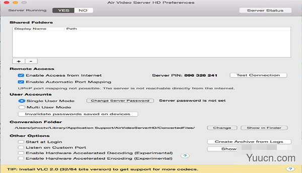 Air Video Server for Mac V2.1.0 苹果电脑版