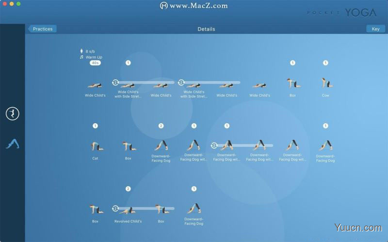 瑜伽动作教学软件 Pocket Yoga Teacher for Mac v11.0.0 中文直装破解版