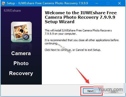 IUWEshare Free Camera Photo Recovery V7.9.9.9 英文安装版(附安装使用教程)