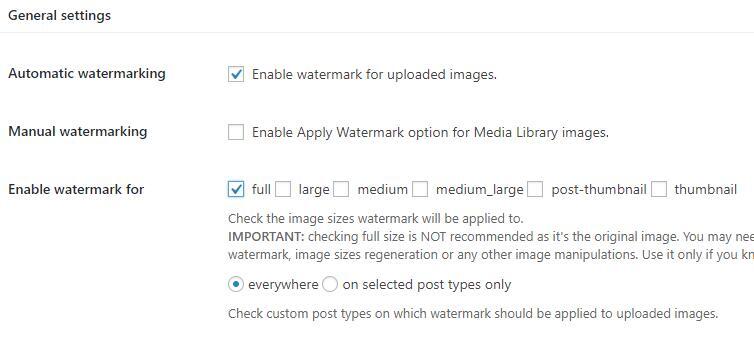 WordPress水印插件Image Watermark使用教程